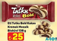 ETİ TUTKU BOLD KAKAO KREMALI MOZAİK BİSKÜVİ 138 G